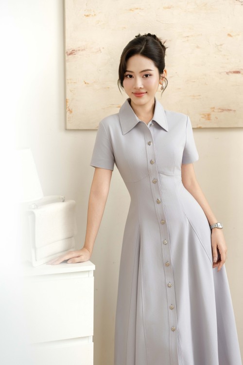 Đầm xòe cổ vuông Miso Dress